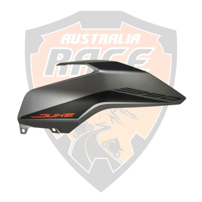 Fuel Tank Fairing/Cover Silver Matt & Decal RH Duke 390