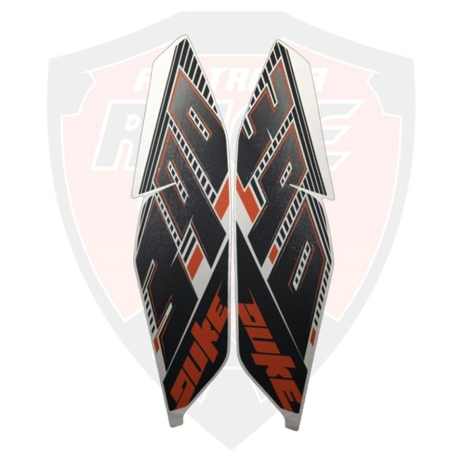Tank Cover Set Decal Black For Ktm Duke 390 