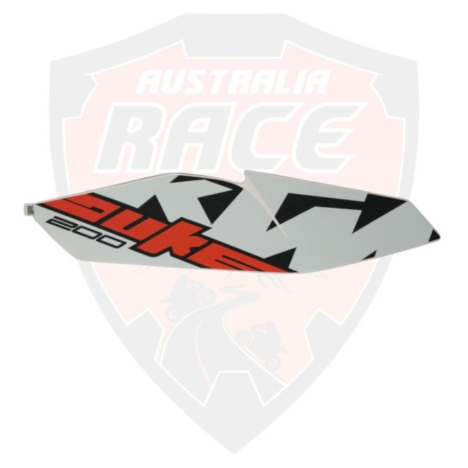 Tank Cover LH Decal White For Ktm Duke 200