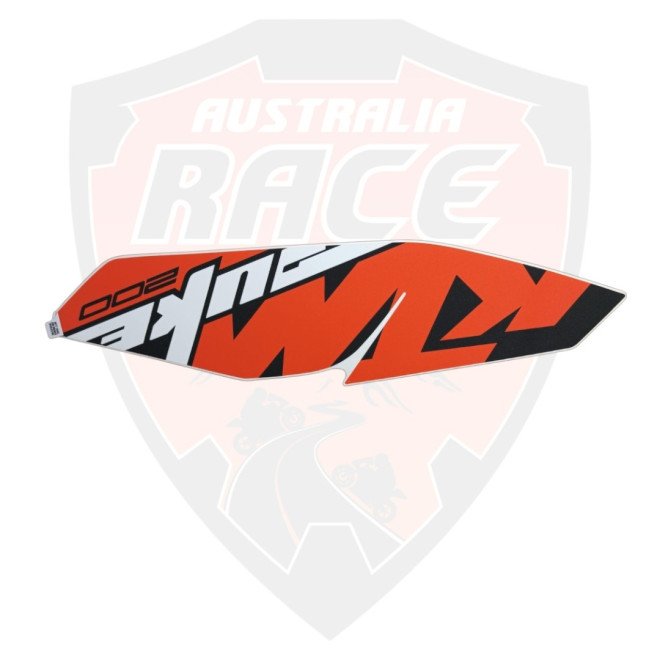 Tank Cover RH Decal Orange For Ktm Duke 200