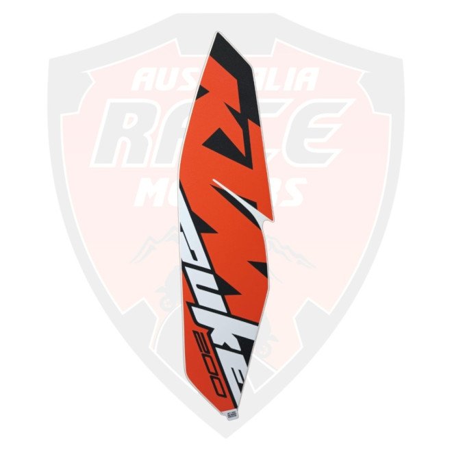 Tank Cover RH Decal Orange For Ktm Duke 200