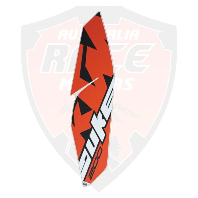 Tank Cover LH Decal Orange For Ktm Duke 200