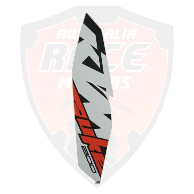 Tank Cover RH Decal White For Ktm Duke 200