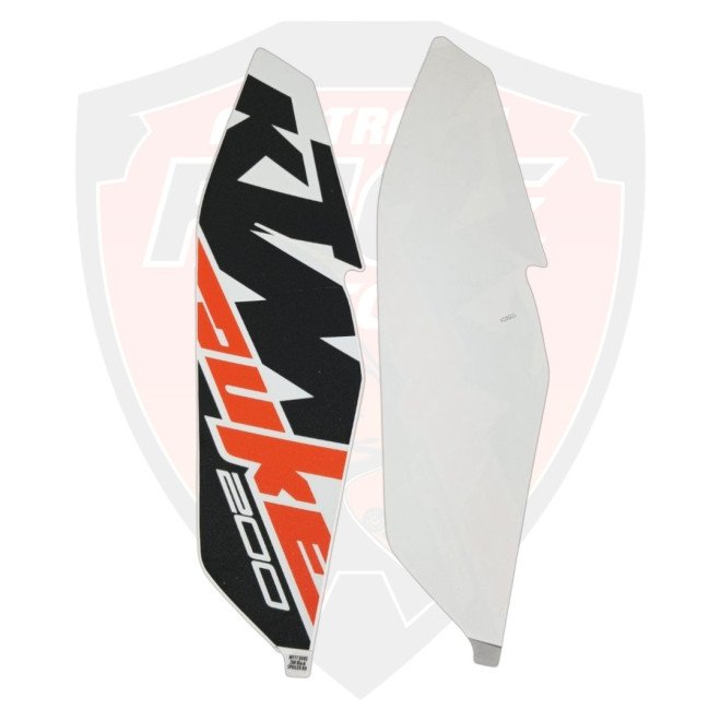 Tank Cover RH+LH Decal Black For Ktm Duke 200