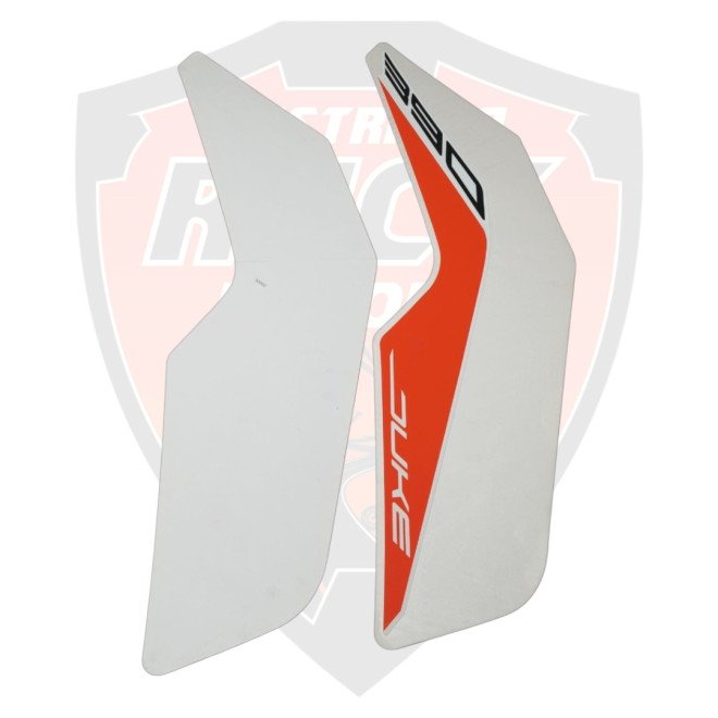 Tank RH+LH Decal White For Ktm Duke 390