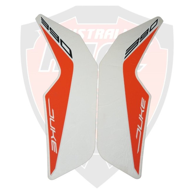 Tank RH+LH Decal White For Ktm Duke 390