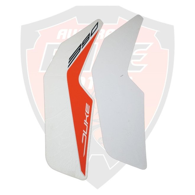 Tank RH+LH Decal White For Ktm Duke 390
