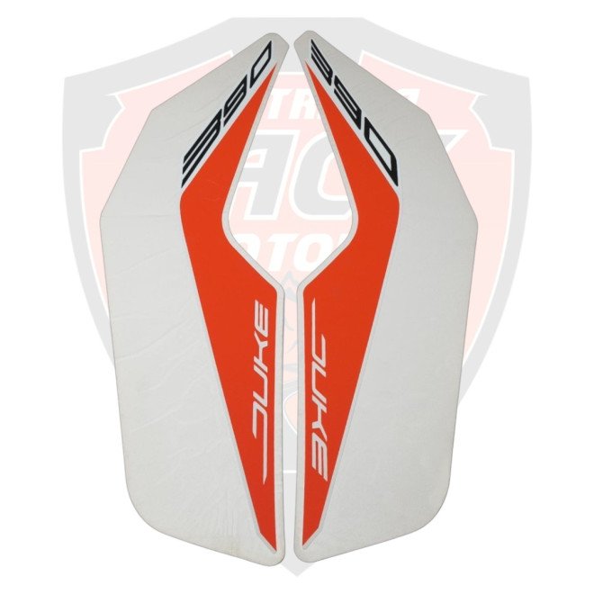 Tank RH+LH Decal White For Ktm Duke 390
