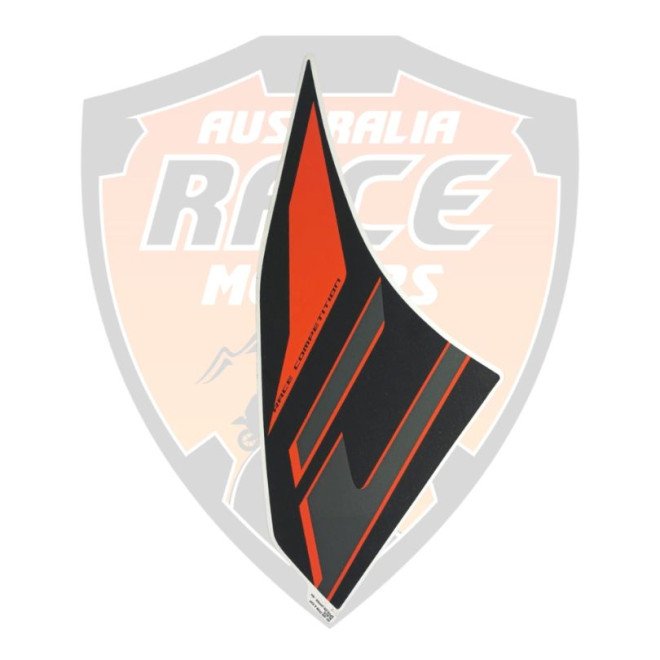 Upper Side Fairing RH Black + Decal 