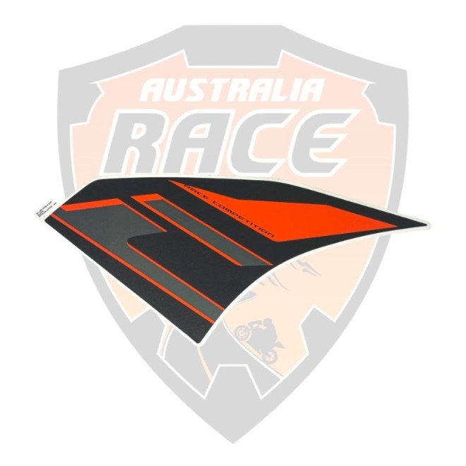Upper Side Fairing RH Black + Decal 
