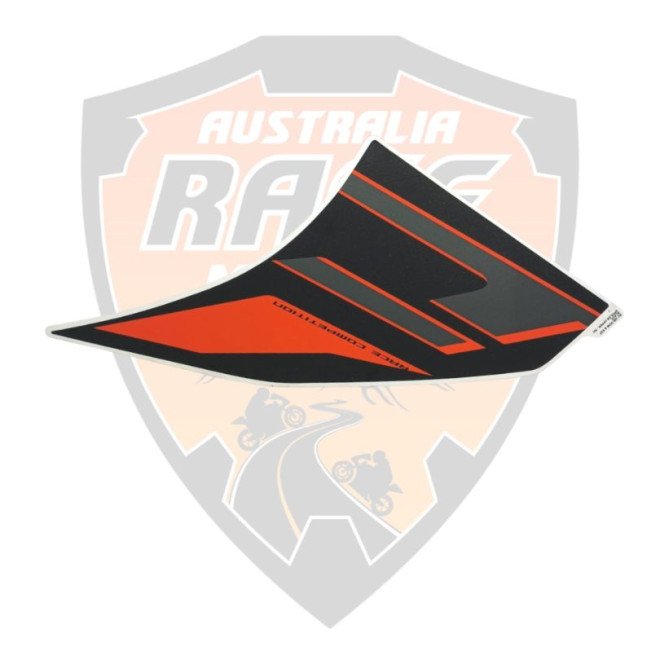 Upper Side Fairing RH Black + Decal 