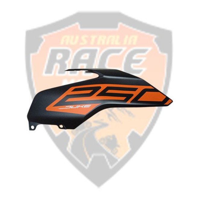 Tank Cover Black Matt & Decal RHS Duke 250