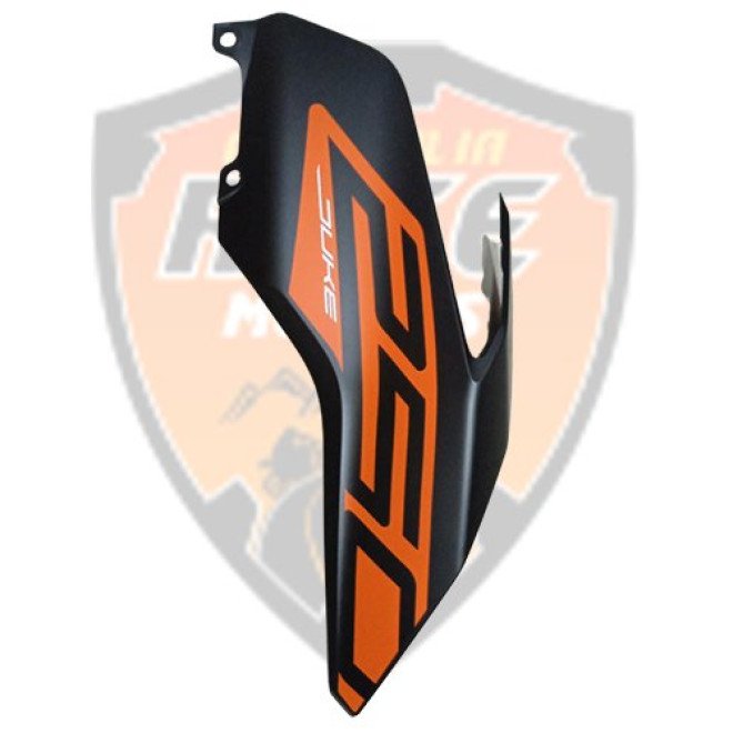 Tank Cover Black Matt & Decal RHS Duke 250