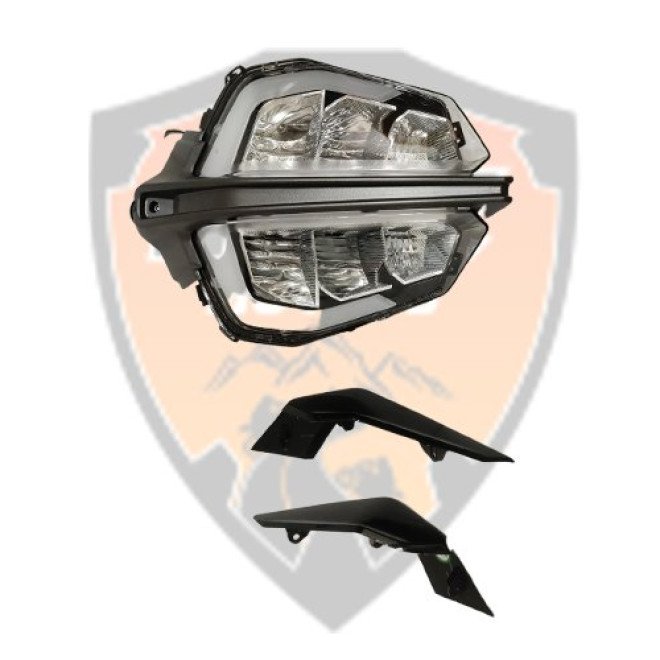 Headlight With Side Black Mask