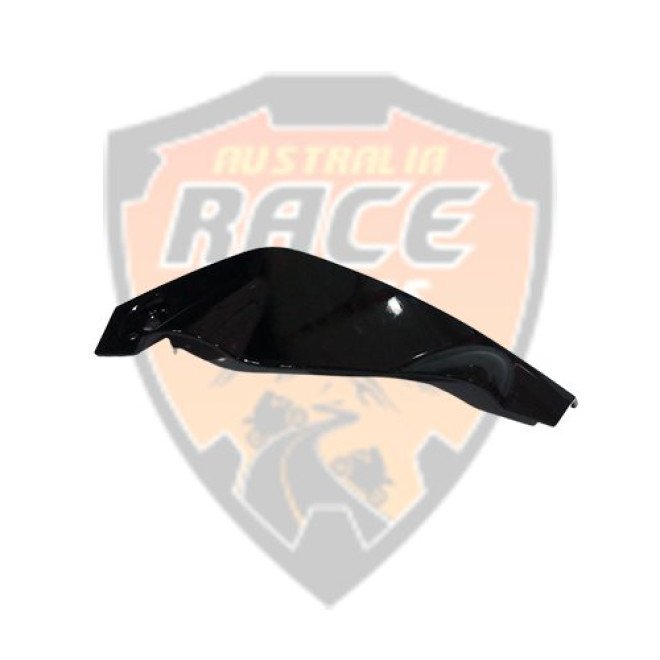 Headlight Side Mask Ebony Black & Decal Duke 125 RH