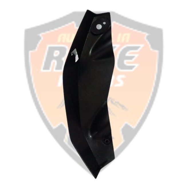 Headlight Side Mask Ebony Black & Decal Duke 125 RH