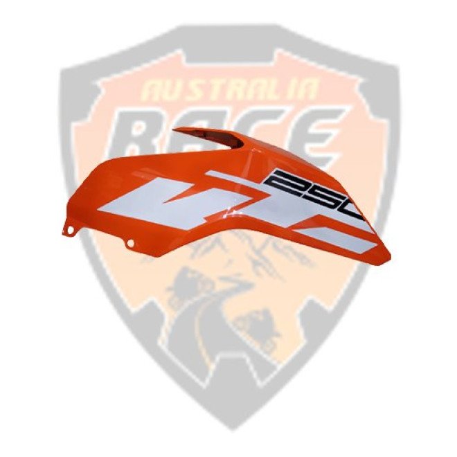 Fuel Tank Cover Fairing Orange & Decal RHS Duke 250