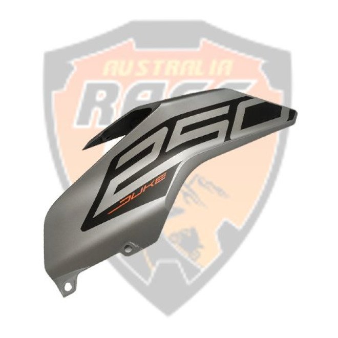 Tank Cover Right Side Silver & Decal Duke 250