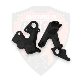 Step Holder Step Front Set Black Matt