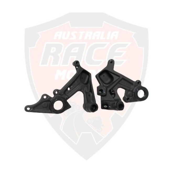 Step Holder Step Front Set Black Matt
