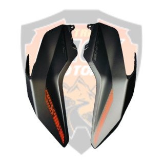 Tank Cover Set Dark Gal Mat & Decal Fits KTM Duke 390 2023 KTM