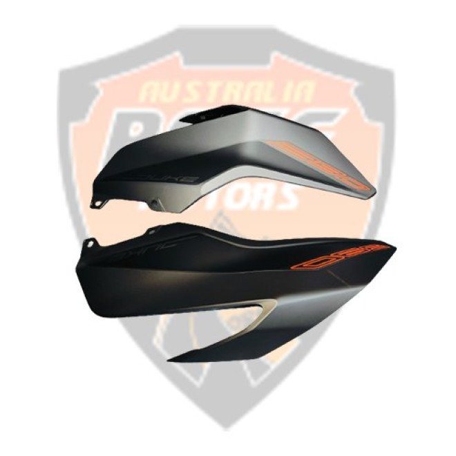 Tank Cover Set Dark Gal Mat & Decal Fits KTM Duke 390 2023 KTM