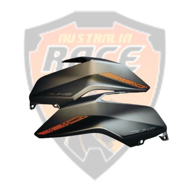 Tank Cover Set Dark Gal Mat & Decal Fits KTM Duke 390 2023 KTM