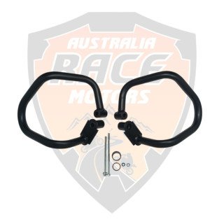 Black Compact Engine Guards 22 MM stell Tube Set Royal Enfield Hunter 350 # KXA00128