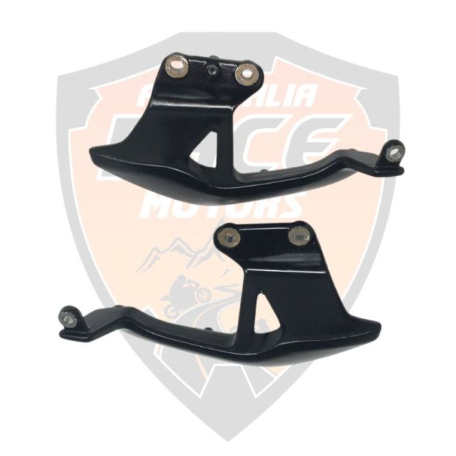 Black Passenger Backrest Mounts Royal Enfield Hunter 350 # KXA00141