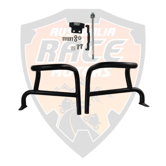 Black Airfly Evo Engine Guard (Set) Royal Enfield 350 Meteor, Bullet, Classic # KXA00003