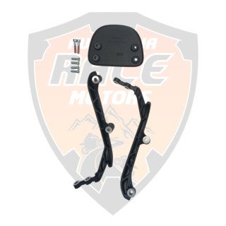 Black Passenger Backrest Mount Royal Enfield Meteor 350 # KXA00086
